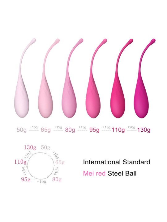 LESLIE - KEGEL FIT PELVIC MUSCLE TRAINING CONJUNTO 6 PCS