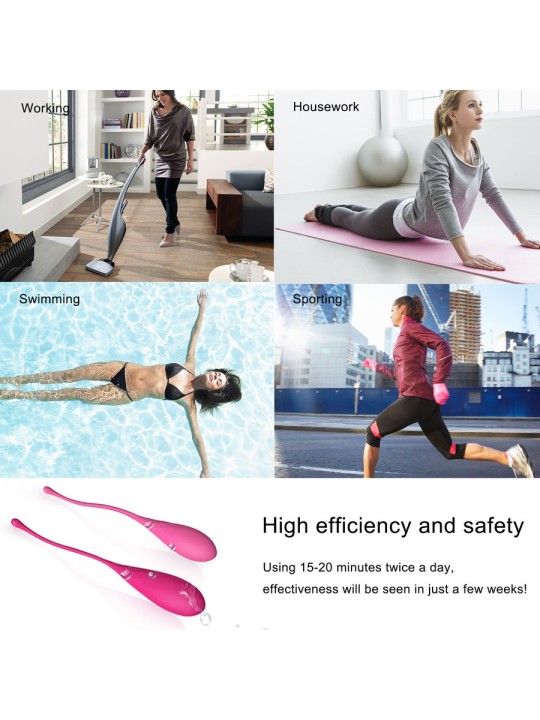 LESLIE - SET PER ALLENAMENTO MUSCOLI PELVICI KEGEL FIT 6 PEZZI