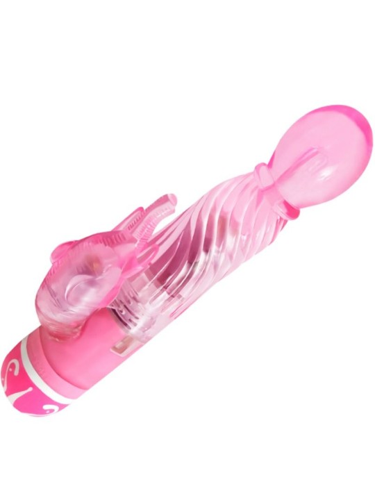 BAILE - VIBRATEUR MULTIVITESSES AVEC STIMULATEUR ROSE
