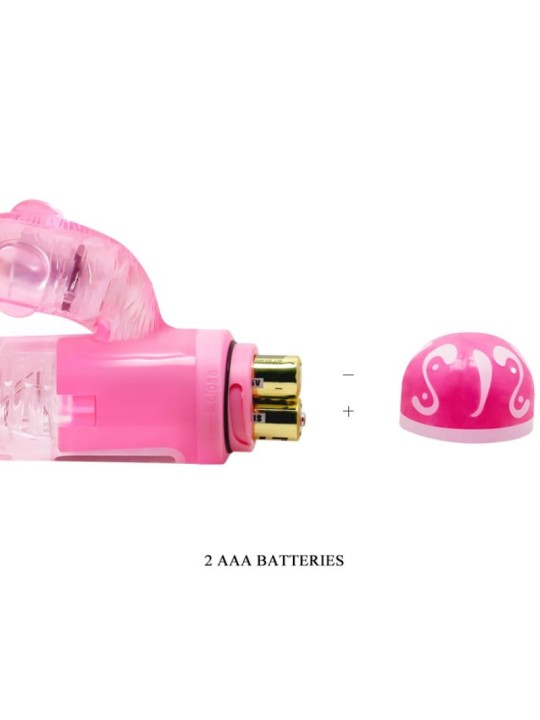 BAILE - VIBRATEUR MULTIVITESSES AVEC STIMULATEUR ROSE