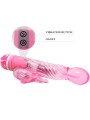 BAILE - VIBRATEUR MULTIVITESSES AVEC STIMULATEUR ROSE