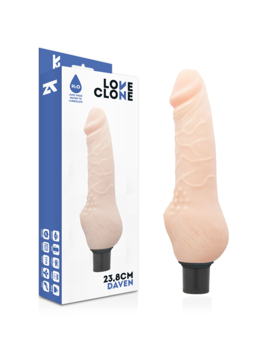 LOVECLONE - REALISTISCHE DAVEN ZELFSMERING 23,8 CM -OF- 3,8 CM