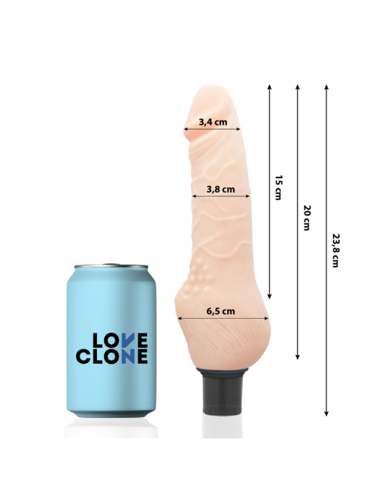 LOVECLONE - REALISTISCHE DAVEN ZELFSMERING 23,8 CM -OF- 3,8 CM