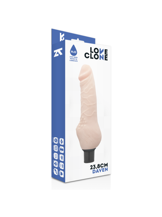 LOVECLONE - REALISTISCHE DAVEN ZELFSMERING 23,8 CM -OF- 3,8 CM