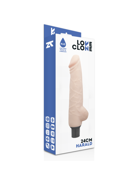 LOVECLONE - HARALD ZELFSMERING VIBRATOR 24 CM -OF- 4 CM