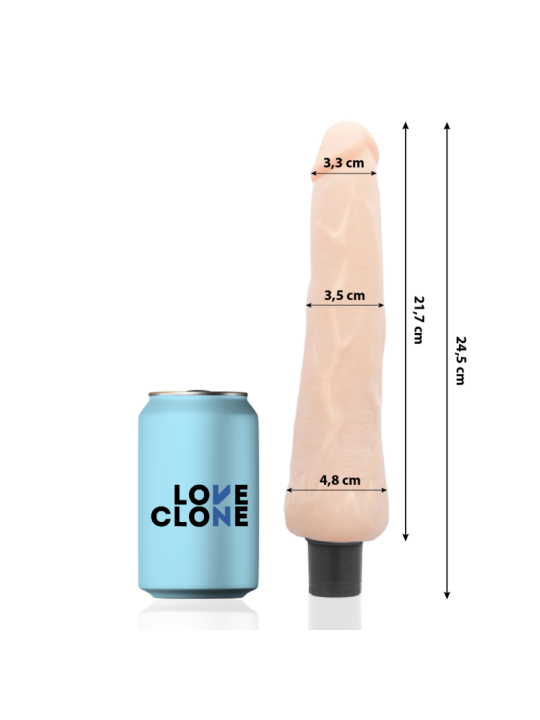 LOVECLONE - VIBRADOR AUTO LUBRIFICANTE RAGNAR 24.5 CM -O- 3.5 CM