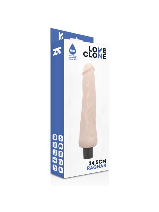 LOVECLONE - VIBRADOR AUTO LUBRIFICANTE RAGNAR 24.5 CM -O- 3.5 CM