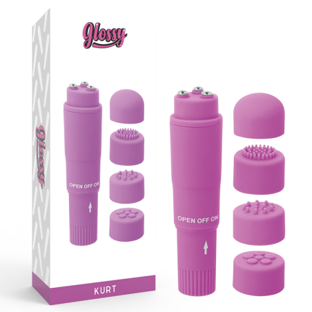 GLOSSY - POCKET KURT MASAJEADOR LILA