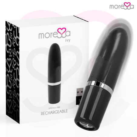 MORESSA - IVY MASAJEADOR SIMULADOR LABIAL DE VIAJE NEGRO