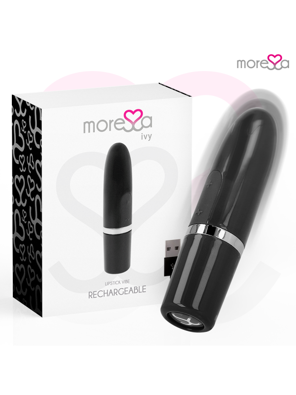 MORESSA - IVY MASAJEADOR SIMULADOR LABIAL DE VIAJE NEGRO