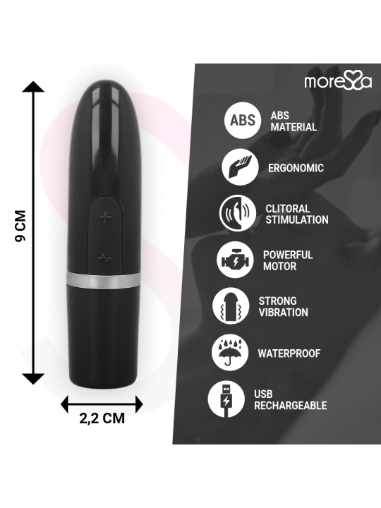 MORESSA - IVY MASAJEADOR SIMULADOR LABIAL DE VIAJE NEGRO