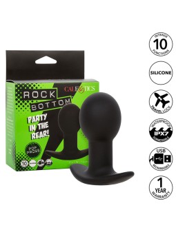 CALEXOTICS - ROCK BOTTOM ANAL PLUG 10 VIBRAZIONI SILICONE NERO