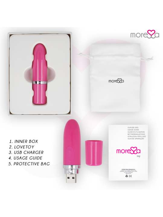 MORESSA - IVY VIBRADOR ESTIMULADOR VIAGEM ROSA