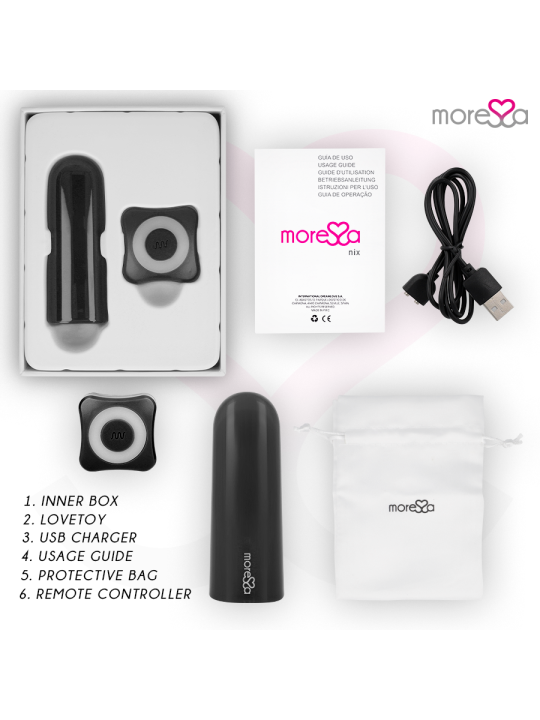 MORESSA - TELECOMANDO VIBRATORE NIX NERO