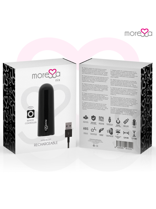 MORESSA - NIX VIBRATOR FERNBEDIENUNG SCHWARZ