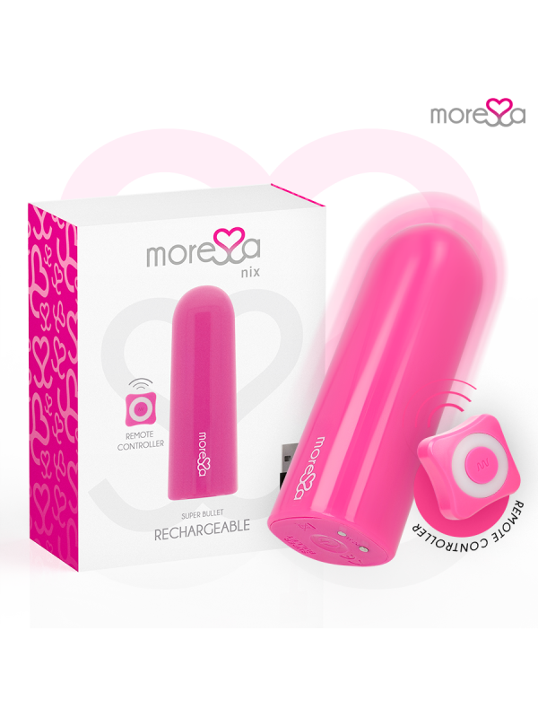 MORESSA - NIX POTENTE VIBRADOR MULTI JUEGOS CONTROL REMOTO ROSA