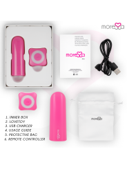 MORESSA - NIX POTENTE VIBRADOR MULTI JUEGOS CONTROL REMOTO ROSA
