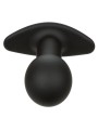 CALEXOTICS - ROCK BOTTOM ANAL PLUG 10 VIBRATIONS SILICONE BLACK