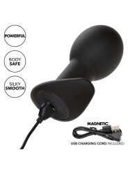 CALEXOTICS - ROCK BOTTOM PLUG ANAL 10 VIBRAÇÕES SILICONE PRETO