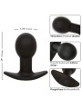 CALEXOTICS - ROCK BOTTOM PLUG ANAL 10 VIBRAÇÕES SILICONE PRETO
