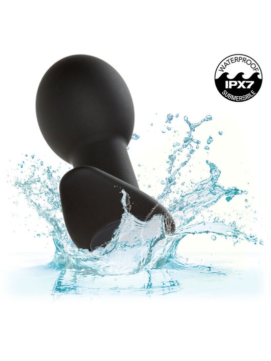 CALEXOTICS - ROCK BOTTOM PLUG ANAL 10 VIBRAÇÕES SILICONE PRETO