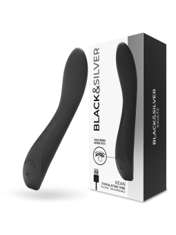 BLACK&SILVER- KEAN VIBRATOR TOUCH CONTROL