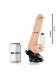 BASECOCK - VIBRADOR REALISTA CONTROLE REMOTO NATURAL COM TESTÍCULOS 19