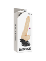 BASECOCK - VIBRATEUR RÉALISTE TÉLÉCOMMANDE NATUREL AVEC TESTICULES19.5