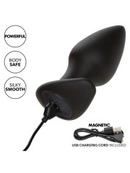 CALEXOTICS - ROCK BOTTOM PERFECT ANAL PLUG 10 VIBRATIONEN SILIKON SCHW