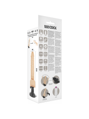 BASECOCK - VIBRATEUR RÉALISTE TÉLÉCOMMANDE NATUREL AVEC TESTICULES19.5
