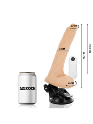 BASECOCK - VIBRADOR REALÍSTICO CONTROL REMOTO NATURAL 19 CM -O- 4 CM