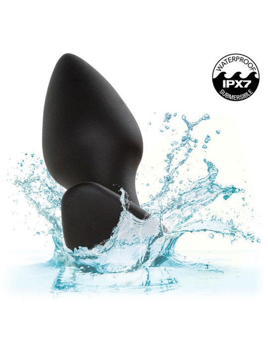 CALEXOTICS - ROCK BOTTOM PERFECT ANAL PLUG 10 VIBRATIONS SILICONE BLAC