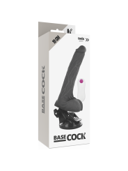 BASECOCK - REALISTISCHE VIBRATOR AFSTANDSBEDIENING ZWART 19 CM -OF- 4 