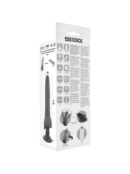 BASECOCK - REALISTISCHE VIBRATOR AFSTANDSBEDIENING ZWART 19 CM -OF- 4 