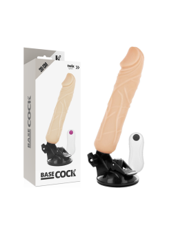 BASECOCK - NATUURLIJKE REALISTISCHE VIBRATOR MET AFSTANDSBEDIENING 20 