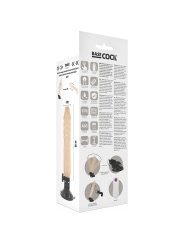 BASECOCK - VIBRATORE REALISTICO TELECOMANDO FLESH 20 CM -O- 4 CM