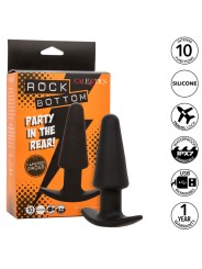CALEXOTICS - ROCK BOTTOM TAPPO ANALE CONICO 10 VIBRAZIONI SILICONE NER