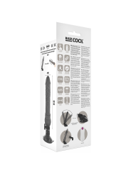 BASECOCK - VIBRADOR DE CONTROLE REMOTO REALISTA PRETO 19.5 CM -O- 4 CM