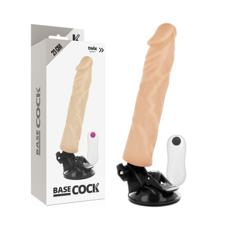BASECOCK - NATUURLIJKE REALISTISCHE VIBRATOR MET AFSTANDSBEDIENING 21 