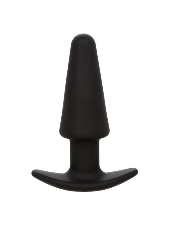 CALEXOTICS - ROCK BOTTOM TAPPO ANALE CONICO 10 VIBRAZIONI SILICONE NER