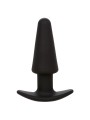 CALEXOTICS - ROCK BOTTOM PLUG ANAL CÔNICO 10 VIBRAÇÕES SILICONE PRETO
