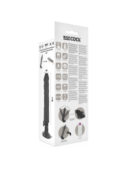 BASECOCK - REALISTIC VIBRATOR REMOTE CONTROL BLACK 21 CM -O- 4 CM