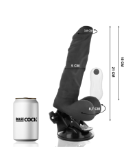 BASECOCK - VIBRADOR ARTICULVEL CONTROLE REMOTO PRETO 21 CM -O- 5 CM