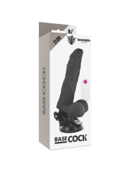 BASECOCK - ARTIKULIERBARER VIBRATOR MIT FERNBEDIENUNG SCHWARZ 21 CM -O