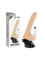 BASECOCK - VIBRADOR REALÍSTICO ARTICULABLE CONTROL REMOTO NATURAL 18.5