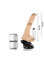 BASECOCK - VIBRADOR REALÍSTICO ARTICULABLE CONTROL REMOTO NATURAL 18.5