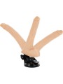 BASECOCK - VIBRADOR REALÍSTICO ARTICULABLE CONTROL REMOTO NATURAL 18.5