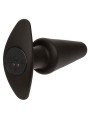 CALEXOTICS - ROCK BOTTOM PLUG ANAL CÔNICO 10 VIBRAÇÕES SILICONE PRETO