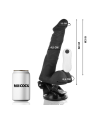 BASECOCK - VIBRADOR REALÍSTICO ARTICULABLE CONTROL REMOTO NEGRO 20 CM 