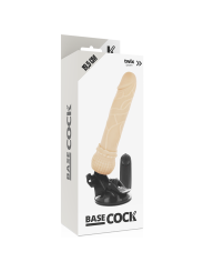 BASECOCK - REALISTIC VIBRATOR REMOTE CONTROL FLESH 19.5 CM -O- 4 CM